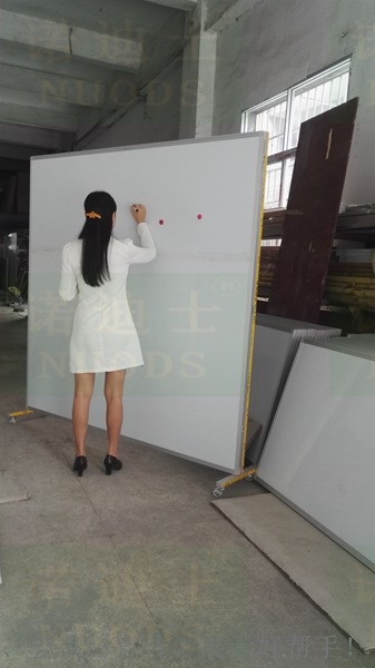 诺迪士超长铝型材活动白板架超高活动白板架订做加厚铝型材白板架