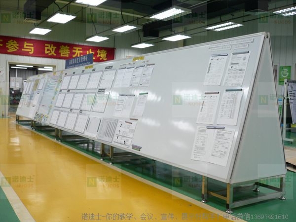诺迪士厂家订做车间加固不锈钢白板架不锈钢双面白板架移固不锈钢支架