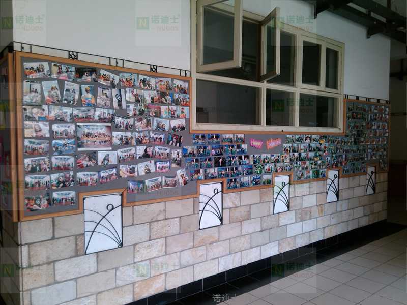 诺迪士厂家订做走廊文化宣传展板过道展示水松软木板家用相片板