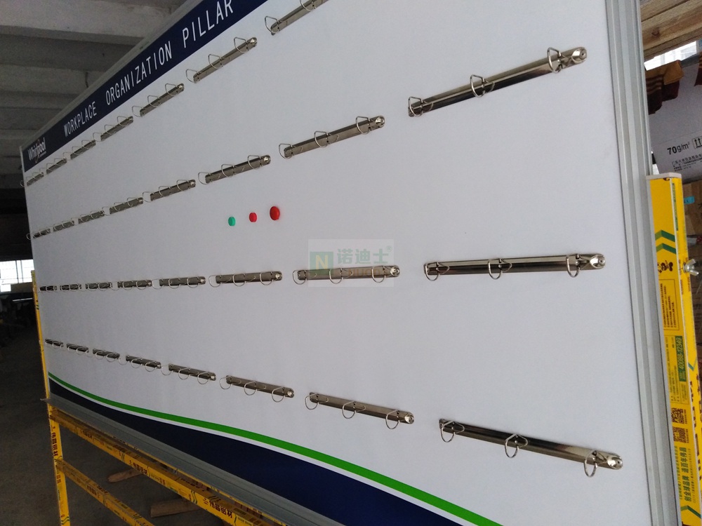 专业订做活动白板带挂钩 O型夹磁性白板 移动金属夹写字板白板带架